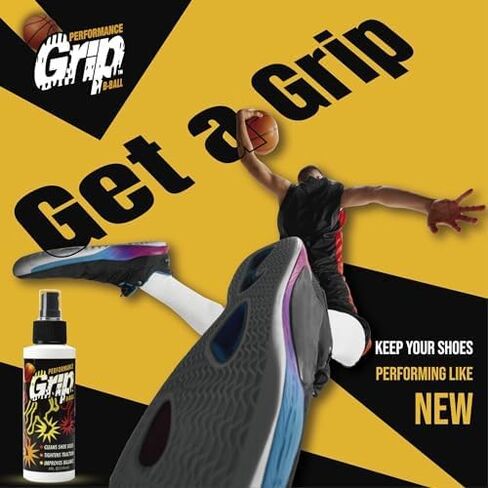 Performance Grip Spray for Basketball Shoes – Shoe Sole Protector Boosts Traction, Cleans & Refreshes Shoe Soles – Shoe Cleaner for Sport Shoes (4 Oz) in Saudi Arabia