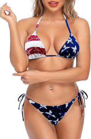 SHERRYLO Bikini Sets for Women Two Piece String Bikinis Scrunch Butt Swimsuit Triangle Bathing Suit Sexy Side Tie Swimwear in Kuwait