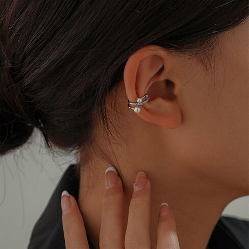 Ear Cuffs Non Piercing Chunky Ear Cuff Earrings for Women Trendy Stuff Gold Fake Earrings Non Pierced Clip on Cartilage Earring Set Jewelry Stocking Stuffers for Women in Saudi Arabia