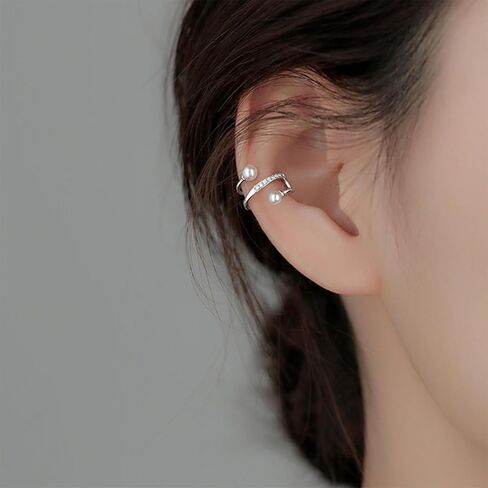 Ear Cuffs Non Piercing Chunky Ear Cuff Earrings for Women Trendy Stuff Gold Fake Earrings Non Pierced Clip on Cartilage Earring Set Jewelry Stocking Stuffers for Women in Saudi Arabia