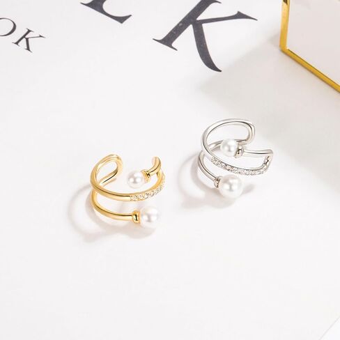 Ear Cuffs Non Piercing Chunky Ear Cuff Earrings for Women Trendy Stuff Gold Fake Earrings Non Pierced Clip on Cartilage Earring Set Jewelry Stocking Stuffers for Women in Saudi Arabia