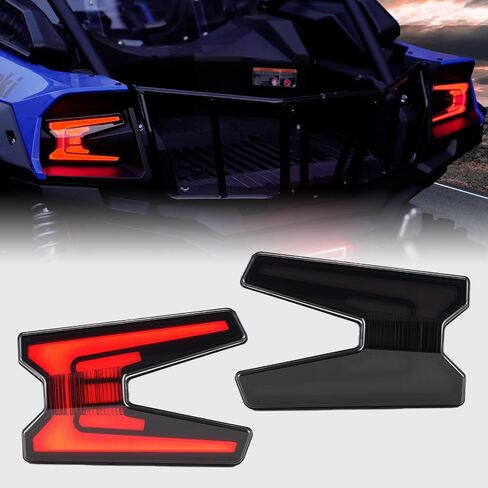 A & UTV PRO LED Tail Lights for Kawasaki KRX 1000 2020-2024 2025, Rear Brake Taillights Stop Lamps for Kawasaki KRX4 1000 2020-2024 2025 Assembly Accessories, Replace OEM # 23024-0005, Smoked, 2PCS in Saudi Arabia