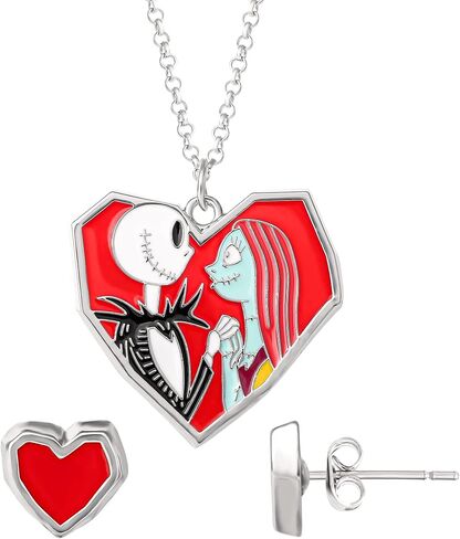 Disney The Nightmare Before Christmas Womens Necklace and Earrings Set Jewelry Set - Jewelry Sets for Women in Saudi Arabia