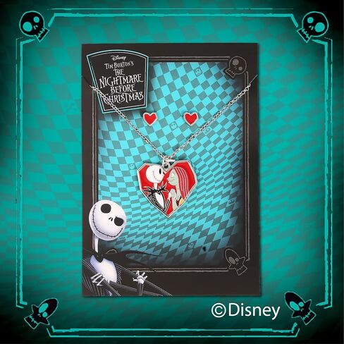 Disney The Nightmare Before Christmas Womens Necklace and Earrings Set Jewelry Set - Jewelry Sets for Women in Saudi Arabia