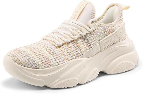 DREAM PAIRS Women Platform Chunky Fashion Sneakers Slip on Walking Stylish Lightweight Classisc Casual Sneaker in Saudi Arabia