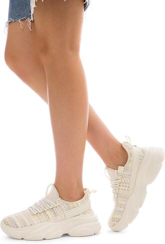 DREAM PAIRS Women Platform Chunky Fashion Sneakers Slip on Walking Stylish Lightweight Classisc Casual Sneaker in Saudi Arabia