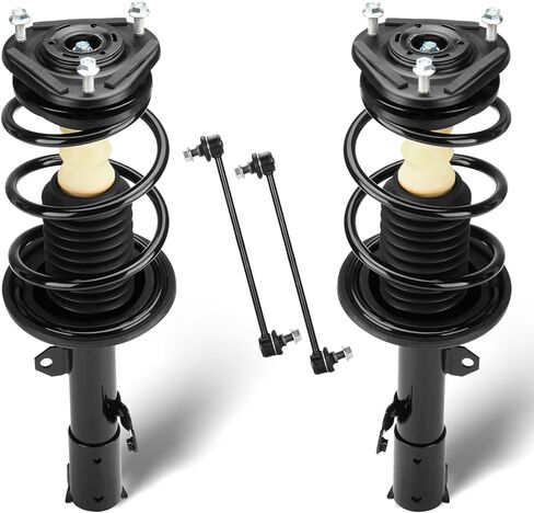 الدعامات الأمامية لامتصاص الصدمات ووصلات نهاية قضبان التأرجح المتوافقة مع 2009-2013 Toyota Corolla/Matrix، 2009-2010 Pontiac Vibe، استبدال لـ 832598 K90433 (4 قطع) in Kuwait