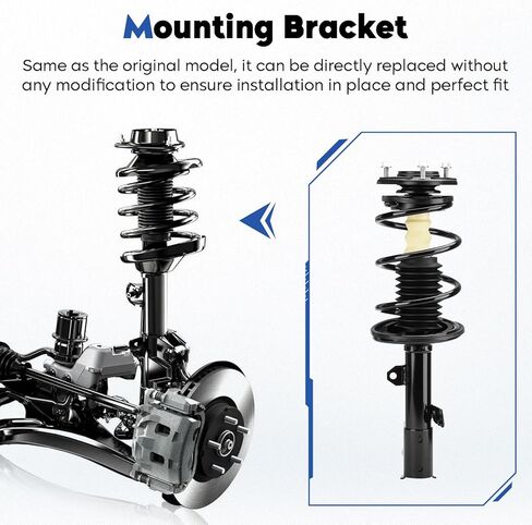 الدعامات الأمامية لامتصاص الصدمات ووصلات نهاية قضبان التأرجح المتوافقة مع 2009-2013 Toyota Corolla/Matrix، 2009-2010 Pontiac Vibe، استبدال لـ 832598 K90433 (4 قطع) in Kuwait