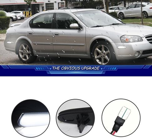 For 2000 2003 Nissan Maxima Front Rear Bumper side marker lights Smoked lens White Led in Kuwait