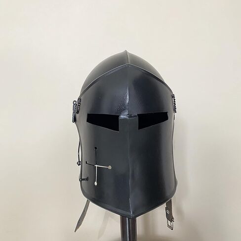 خوذة AnNafi® Gladiator Maximus Arena | خوذة رجالي يمكن ارتداؤها في العصور الوسطى بالحجم الكامل + خوذة باربوتا خوذة فارس تمبلر الصليبية in Kuwait