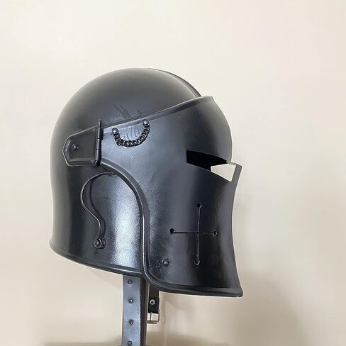 خوذة AnNafi® Gladiator Maximus Arena | خوذة رجالي يمكن ارتداؤها في العصور الوسطى بالحجم الكامل + خوذة باربوتا خوذة فارس تمبلر الصليبية in Kuwait