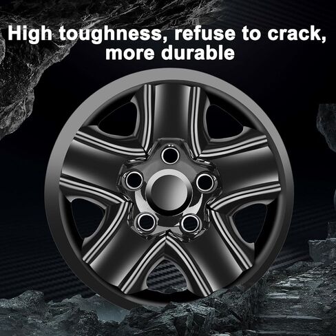Wheel Skins Compatible with Toyota Tundra 2007-2021 18 inch Wheel Covers Gloss Set of 4 Packs (Glossy Black) in Saudi Arabia