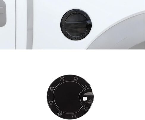 Voodola غطاء خزان الغاز غطاء حشو الوقود الكسوة متوافق مع 2009 2010 2011 2012 2013 2014 Ford F150 الملحقات الخارجية ABS ألياف الكربون in Kuwait