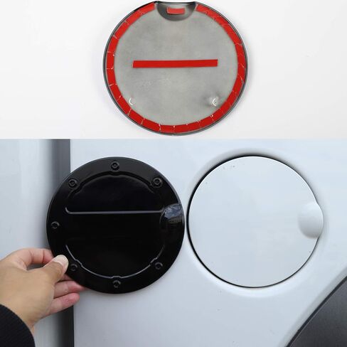 Voodola غطاء خزان الغاز غطاء حشو الوقود الكسوة متوافق مع 2009 2010 2011 2012 2013 2014 Ford F150 الملحقات الخارجية ABS ألياف الكربون in Kuwait