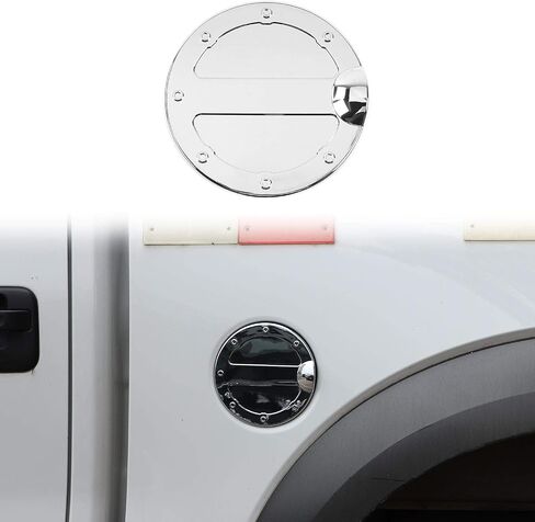 Voodola غطاء خزان الغاز غطاء حشو الوقود الكسوة متوافق مع 2009 2010 2011 2012 2013 2014 Ford F150 الملحقات الخارجية ABS ألياف الكربون in Kuwait
