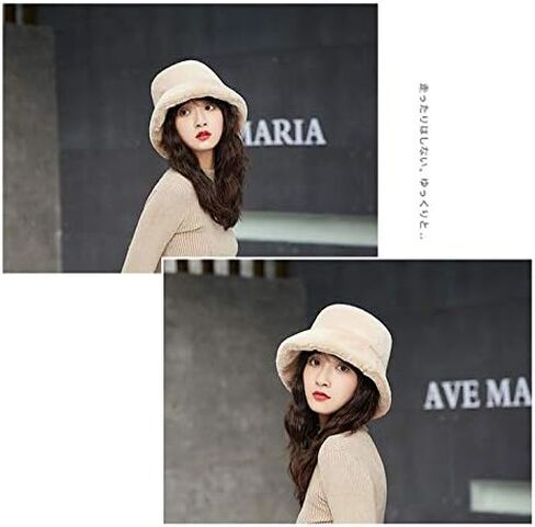 Women Fashion Bucket Girl Winter Floppy Hat Packable Fisherman Hat Casual Flat Bucket Warm Windproof Outdoor Headwear in Kuwait