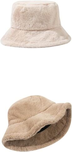 Women Fashion Bucket Girl Winter Floppy Hat Packable Fisherman Hat Casual Flat Bucket Warm Windproof Outdoor Headwear in Kuwait