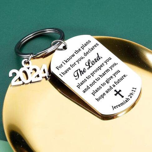 Raddimelo Jeremiah 29 11، هدايا مسيحية للنساء، هدايا دينية، سلسلة مفاتيح الكتاب المقدس، هدايا المعمودية للفتيات المراهقات، سلسلة مفاتيح متقاطعة، هدايا تخرج جامعية للنساء، هدايا تأكيد in Kuwait