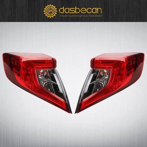 Dasbecan Outer Taillight Right Side Tail Lamp Compatible with Honda Civic Sedan 2016 2017 2018 2019 2020 Replace HO2805110 33500-TBA-A01 Brake Taillight in Saudi Arabia