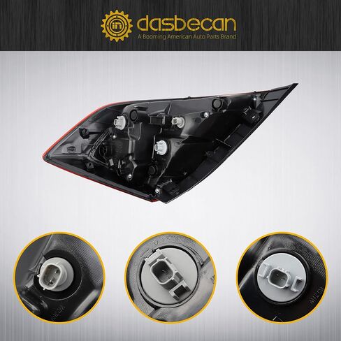 Dasbecan Outer Taillight Right Side Tail Lamp Compatible with Honda Civic Sedan 2016 2017 2018 2019 2020 Replace HO2805110 33500-TBA-A01 Brake Taillight in Saudi Arabia