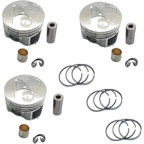 D902 Piston kit STD 72mm Compatible with Kubota D902 Piston BX2360 BX23S BX25D U17 G23 KX108 KX41 RTV900XTW