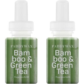 Pura & Paddywax Home Scent Refill - Smart Home Air Diffuser Fragrance - Up to 120-Hours of Luxury Fragrance per Refill - Household Essential - Clean Diffuser Fragrance - 2 Pack, Tobacco & Patchouli