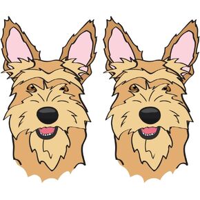 Berger Picard Decal | Indoor/Outdoor | Dog Lover Super Cute Sticker for SUV Windows, Dorm Rooms, Bedroom, Offices | SignMission Personalized Gift | 2 Pack of 6"