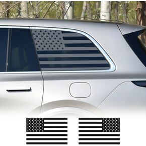 Rear Window American Flag Decals,Universal USA Flag Sticker,DIY Truck Exterior Decal Come with Installation Tool,Back Side Window USA Flag Vinyl Sticker for Car/SUV/Trucks/Pickup(70X40CM)