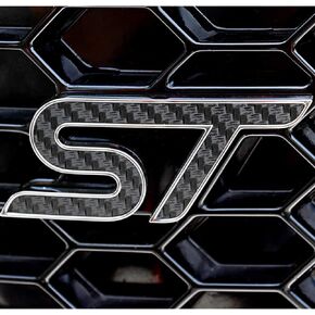 Boca Decals ST Emblem Insert Decals - Set of 2 - Compatible with and Fits Ford Explorer ST 2020 & Newer (Black Carbon Fiber)