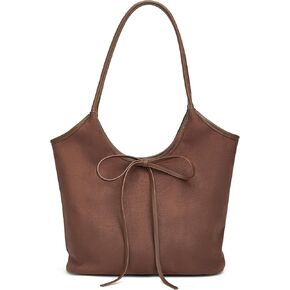Vintage French Bow Tote Bag Large Capacity Hobo Bag Shoulder Bag Satchel Purse Chic Underarm Bag for Women Girls in Saudi Arabia