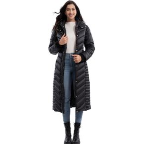 ZMC Thicken Women's Winter Puffer Coat, Warm Jacket Hooded Winter Jacket Long Puffy Packable Jacket