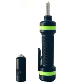 Safety Escape Tool with Seatbelt Cutter and Glass Breaker, (Black)