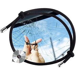 Glass Breaking Bracelet Wrist Strap with Tungsten Carbide Bead, Car Window Breaker Bracelet Vehicle Emergency Safety Escape Tool in Kuwait