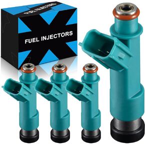 Upgraded 23250-28080 Fuel Injectors Fits For:-Toyota Camry Highlander for:-RAV4 Solara Corolla Matrix For:-Scion tC xB 2.4L L4 2004 2005 2006 2007 2008 2009 2010 (4PCS)