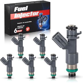 ENA Fuel Injector for FJ982 195500-1100 16450R70A01 Set of 6 Compatible with Acura Honda TLX TL MDX RDX RL ZDX Accord Crosstour V6 3.5L 3.7L 2008 2009 2010 2011 2012 2013 2014 2015 2016 2017 2018