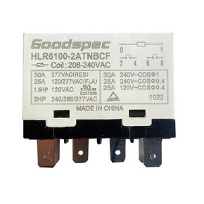 HLR6100-2ATNBCF 208-240VAC 30A 277VAC 6 دبابيس ضاغط الطاقة التتابع