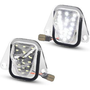 LED License Plate Light Lamp Assembly Compatible with 2007-2014 Chevy Tahoe Suburban GMC Yukon Cadillac Escalade ESV 6000K White, Pack of 2