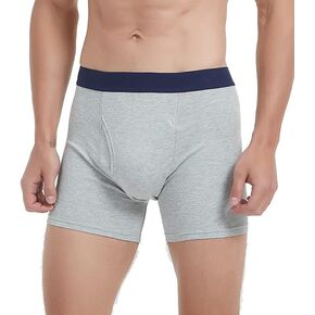 Man's EMF shielding boxer brief, protect your pouch with radiation free silver fiber underwear (as1, alpha, x_l, Gray)