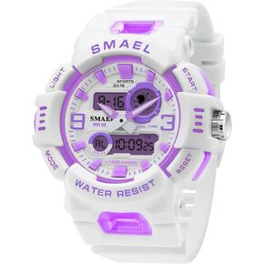 FANMIS Unisex Analog Digital Outdoor Sports Watch Military Tactics Multi Function LED Electronic Large Waterproof Watch Candy Color Student Wrist Watch