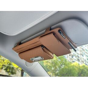 Car Sun Visor Accessories Sunglasses Holder Napkin Box Business Card Holder Pencil case Multi-Functional Storage