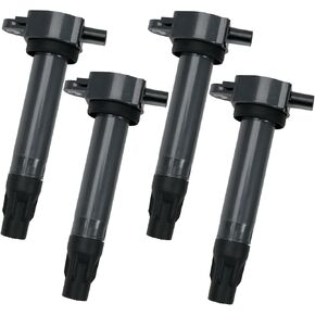 IGNITION COIL SET OF 4 COMPATIBLE WITH Dodge Jeep Chrysler Vehicles 200 Sebring Avenger Caliber Journey Compass Patriot 1.8 2.0 2.4 L4- Replaces 4606824AB 04606824AB UF557 UF-557 C1587