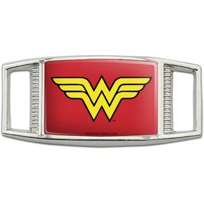 GRAPHICS & MORE Wonder Woman Classic Logo Rectangular Shoe Shoelace Shoe Lace Tag Runner Gym Charm Decoration