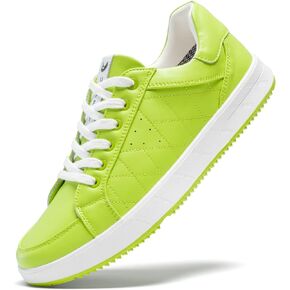 Men's Golf Shoes Professional Spikeless Leather Sneakers Low Top Lightweight Comfort Lace Up Walking Shoes for Male