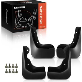 A-Premium Set of 4PCS Mud Flaps Splash Guards Mudguards Mudflaps with Hardware Accessories Compatible with Volkswagen Jetta, 2011-2014, Sedan Only, Front and Rear (Driver & Passenger Sides)