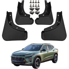 Mud Flaps for 2024 2025 Chevy Chevrolet Trax Splash Guards Mud Guards Front & Rear, 4-pc Black Compatible with Chevrolet Trax 2024 2025 MudGuards Exterior Accessories