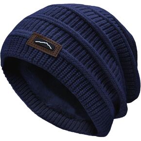 ZOORON Slouchy Beanies Hats for Men Women Warm Knit Winter Hats Chunky Beanie Infinity Scarf Set