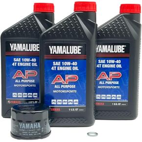 YAMAHA Original OEM Yamalube Grizzly/Kodiak LUB-ATVCG-KT-20 ATV Oil Change Kit W OEM Filter Part #5GH-13440-80-00 Supercedes Part #5GH-13440-00-00