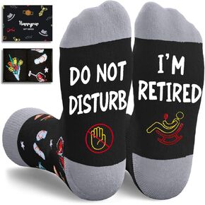HAPPYPOP Retirement Gifts Ideas Socks - 2025 Retirement Gifts for Women Men Retired Gifts, Retirement Gift for Woman Man Older