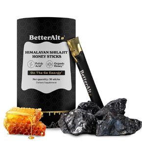 Pure Himalayan Shilajit Honey Sticks with Organic Honey, Naturally Sweeter & Tastier Shilajit| 30 Sticks for Energy Boost & Immune Support, 85+ Trace Minerals, 75%+ Fulvic Acid