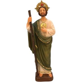 8 Inch San Judas Tadeo Estatua, Saint Jude Statue St Juditas Resin Religious Figurine